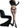 Sexy Black Silk Suspenders Stockings Pure Desire Knee Stockings Lace Sex Stockings White Silk Thigh Socks