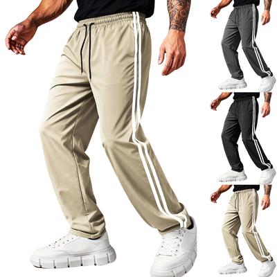 Men's Casual Pants Loose Drawstring Waist Lightweight Trousers Streetwear