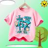 67 Brainrot Children 100% Polyester T-Shirt Boys' Sports Shirt Girls' Casual Top Summer Short Sleeve Personalized Cartoon Print