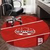 Personalized Canada National Soccer Round Chair Office Rug - Perfect for Mat, Office Chair & More - Ideal Gift for Birthdays and Holidays