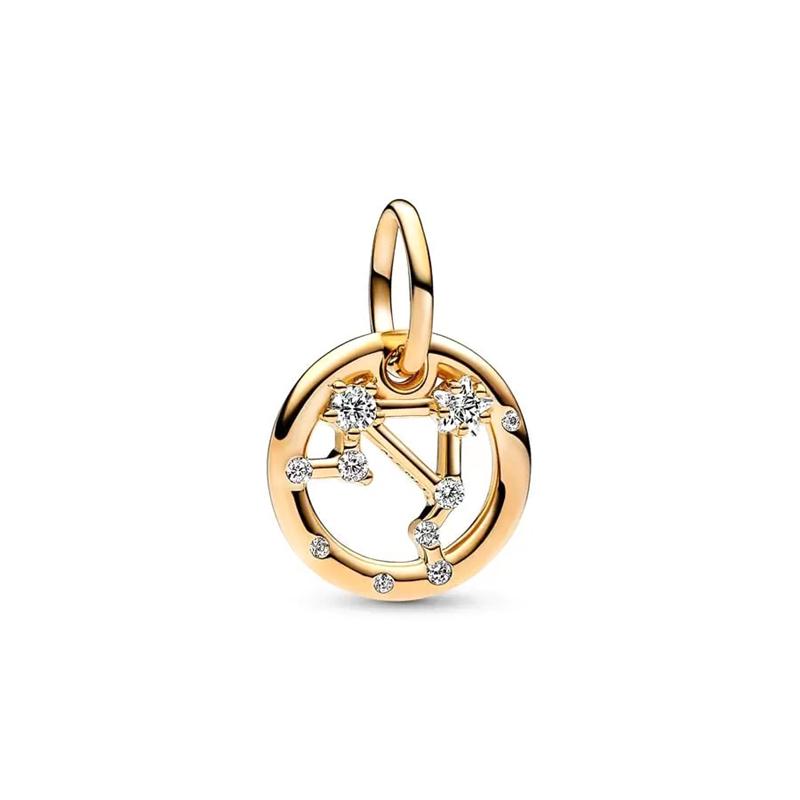 Twelve Constellation Pendants Fits Genuine European Copper JewelryandDiy Crafting Special Beautiful Bracelets Jewellery Gifts