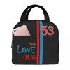Herbie, Number 53 Lunch Bags Insulated Bento Box Portable Lunch Tote Resuable Picnic Bags Cooler Thermal Bag for Woman Girl
