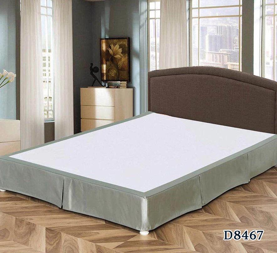 Hotel Bed Skirt Hotel-quality Soft Bedding Solid Color Queen Bed Skirt with Easy Fitting 25cm Tailored Drop Fade for Bedroom