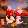 Cute Mini Dragon Figurine 2023 Year Of The Dragon Ornament Micro Landscape Decoration Dollhouse Miniature Toy