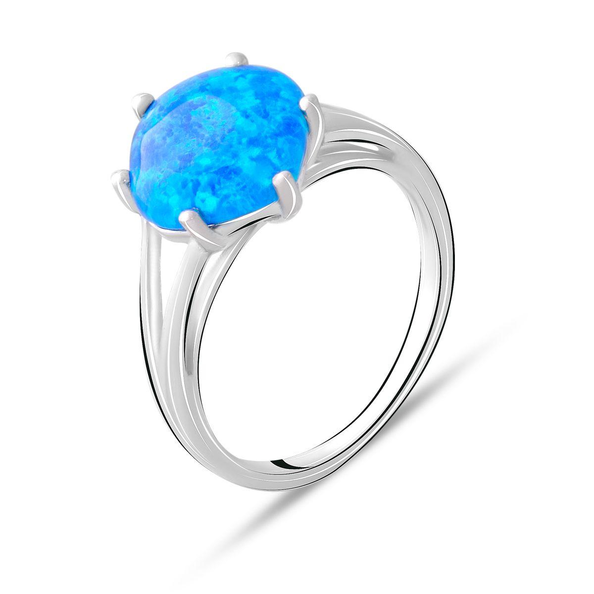 

Срібна каблучка з опалом 1.742ct (2072584) 3.13 гр. 925 проби 17