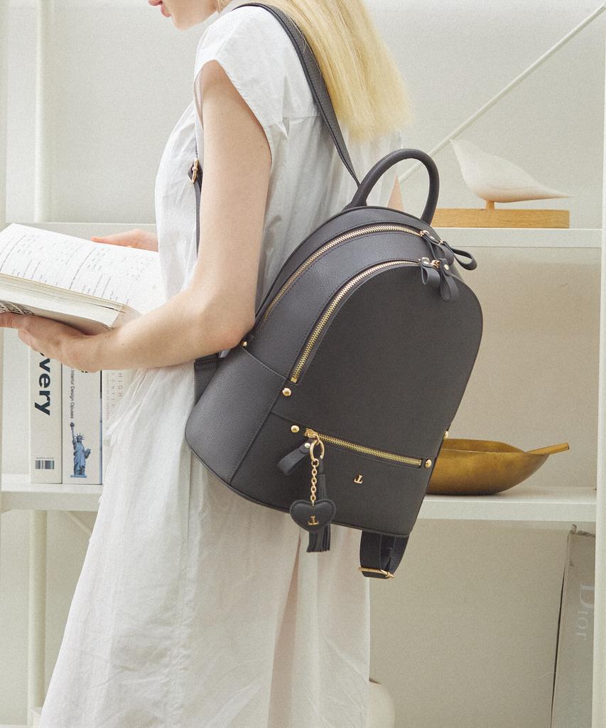 Lyunanlyuna Amor Women'S Leather Backpack Black