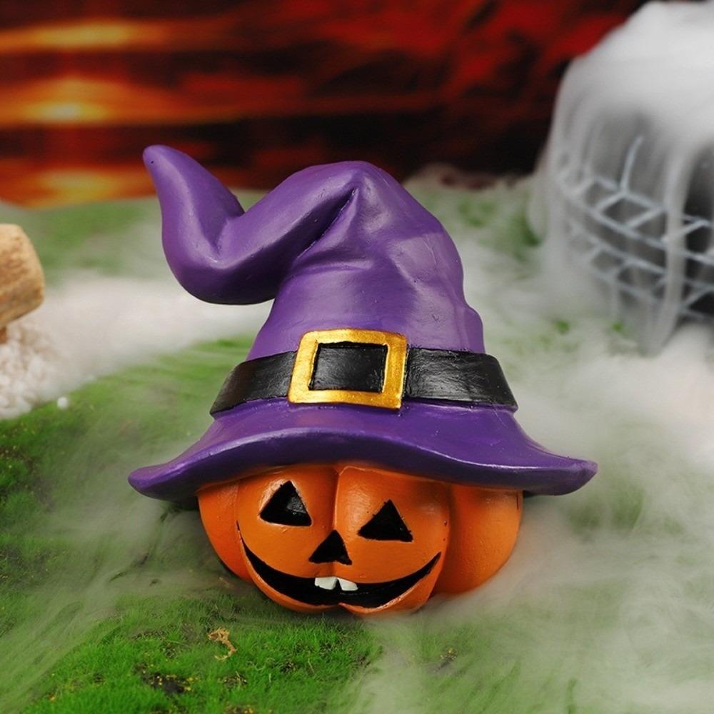 Festival Pumpkin Ghost Ornaments Resin Crafts Pumpkin Statue Home Party Decor