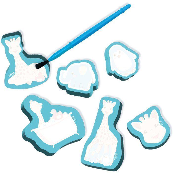 Sophie la girafe - Coloriage a l'eau dans le bain - SES Creative - Hobby 1 - 4 - Activité Ludique - Coloriage Magique - 1+