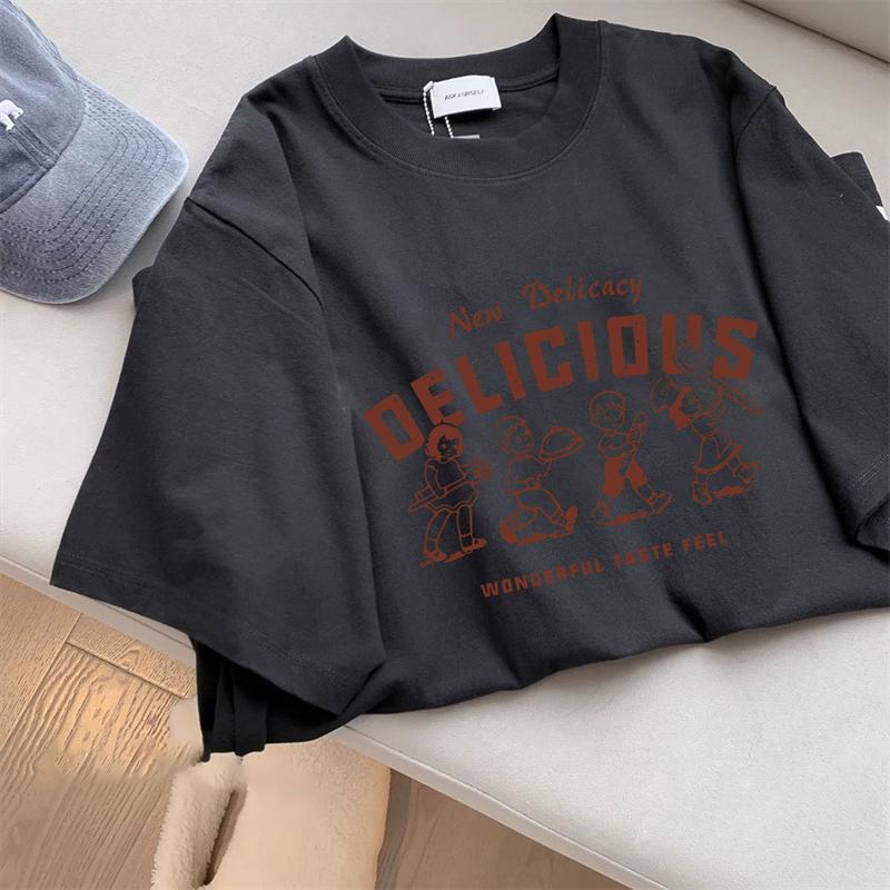 2025Printed Short Sleeve Plus Size Women's Short Sleeve T-Shirt Summer Loose Women's T-Shirt High Quality Letter Pattern CCXX207