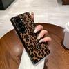 Luxury Fashion Business Sle Flush Leopard Leather Textured Phone Case For Samsung Galaxy Z Fold 7 6 5 4 3 5G Hard PC Back Cover