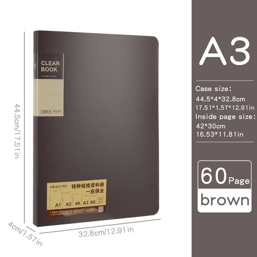 

Утолщенная светлая ретро-цветная папка для документов формата А3, многоцветная матовая офисная студенческая 8K большая папка для эскизов портфолио для рисунков