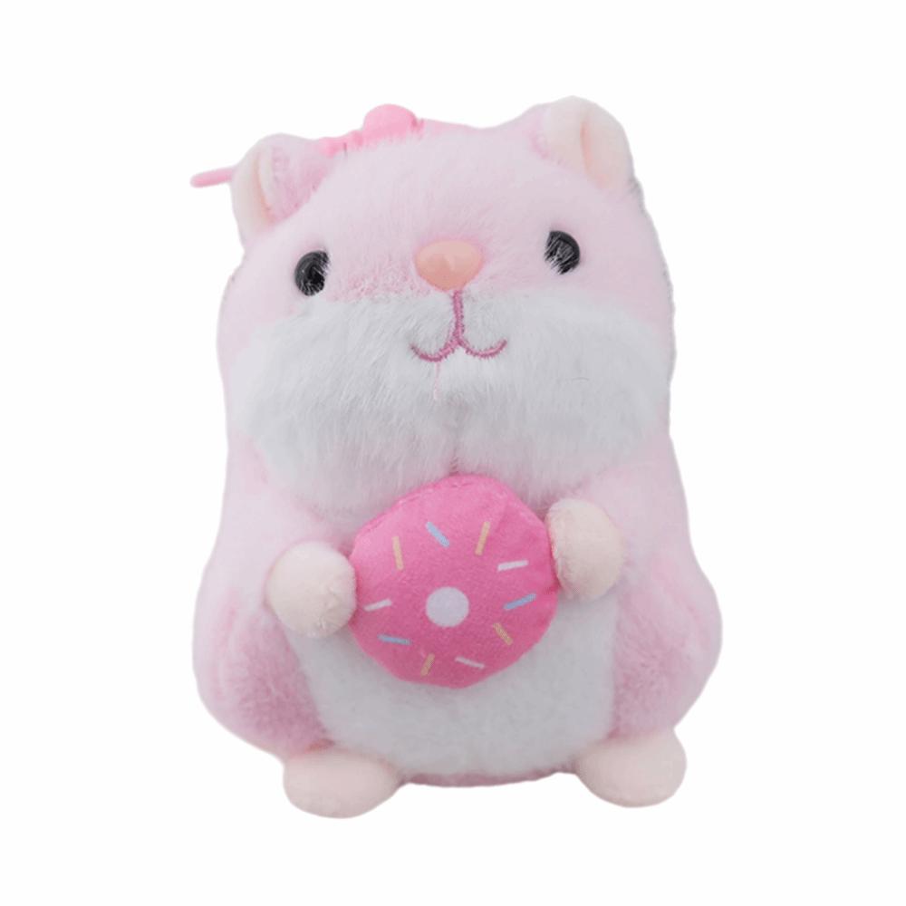Cute Cartoon Hamster Keychian Pendant Hairry Multicolor Plush Animal Doll 13Cm Stuffed Animals Kawaii Plush Toy All Age