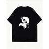 Niedliches Panda-Print T-Shirt Weiß Cartoon Panda Design Für Freizeitkleidung Und Alltagsoutfits