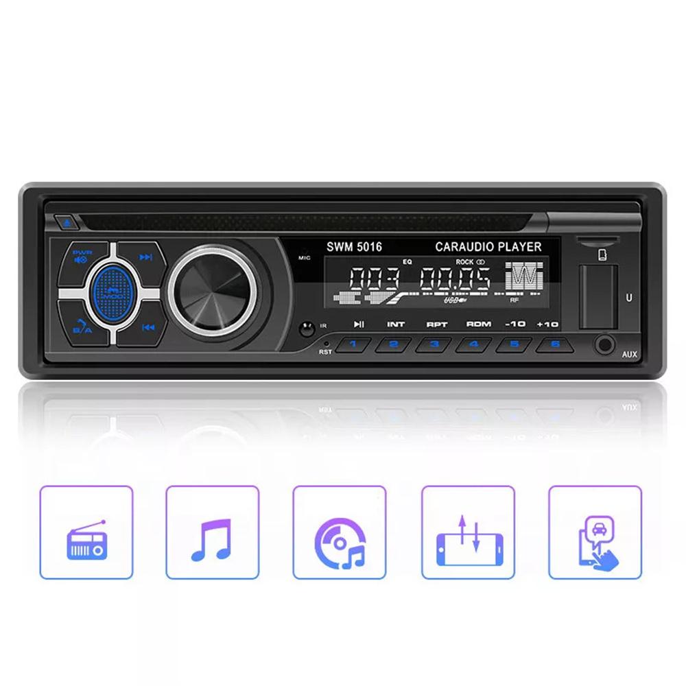 

SWM-5015 Однодиновий автомобільний MP3-плеєр з підтримкою Bluetooth, мультимедійний FM-радіоприймач, CD/VCD/DVD-програвач Type A