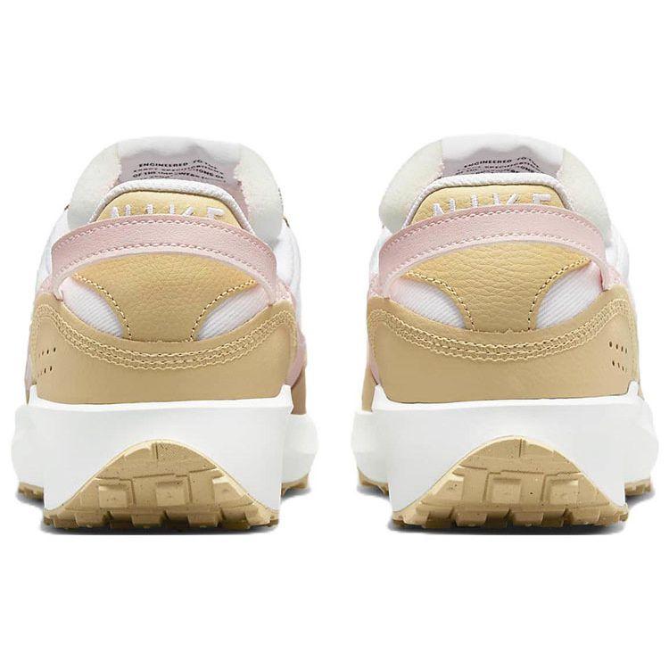 Nike  Waffle Debut Sesame Atmosphere Women Sneakers Tan White Gym-Red DV0764-100