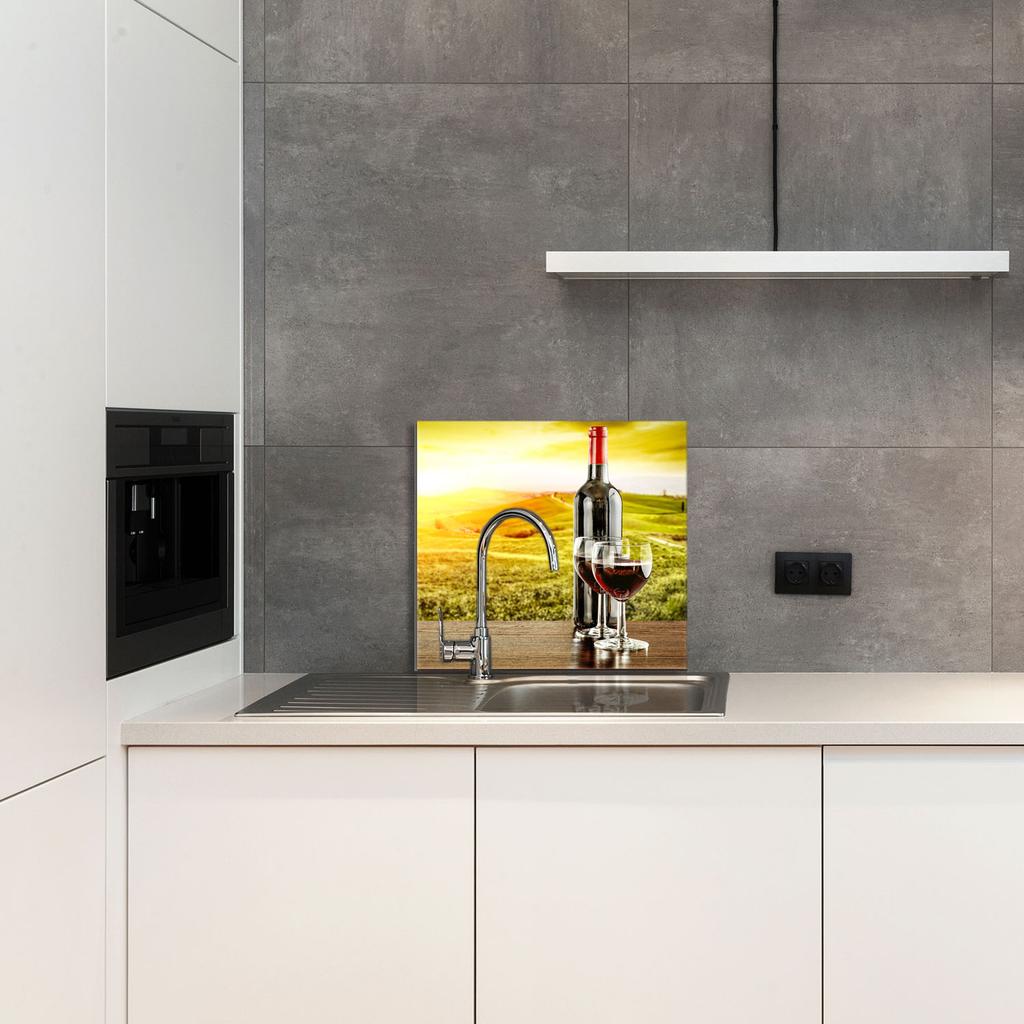 GLASPANEL FÜR DIE KÜCHE 65x60 Wein