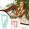 8 Strings Lyre Harp Solid Wood Mini Harp with Tuning Wrench Stringed Instrument for Kids and Adult Beginner