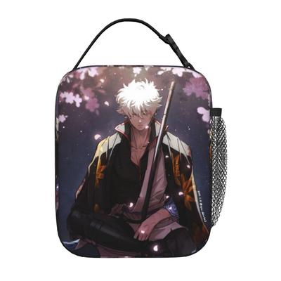 Back To School Season Gintama Picnic Bag Samurai Vibes Large Capacity Cool Classic Snack Storage Lunch Bag
