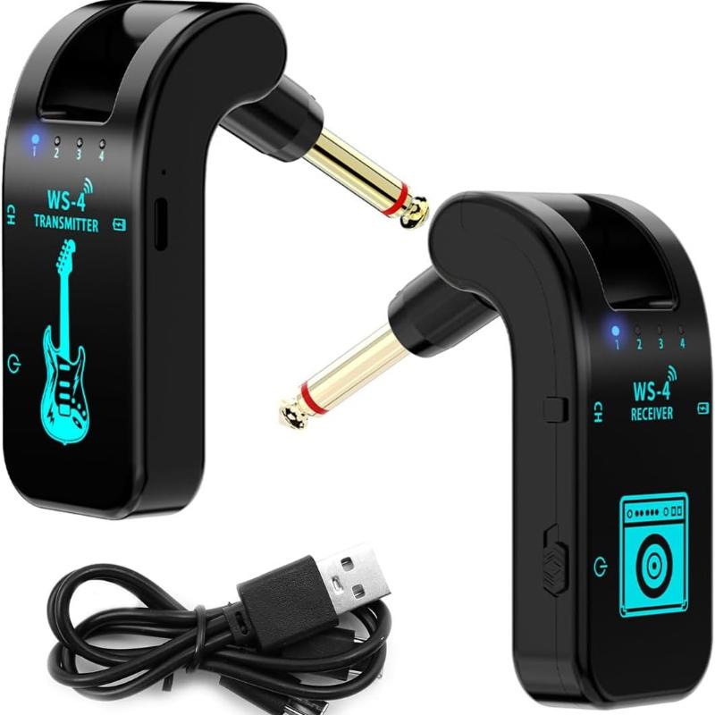 2.4G Guitar Wireless Transceiver Electric Guitar Wireless Transceiver 8 Channel Guitar Wireless Transmission System 10 Hours Of Battery Life