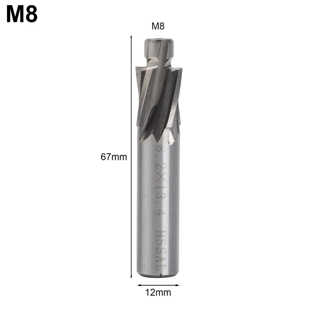 Aluminum Mill Cutter Counterbore Efficiency Efficient End HSS