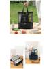 Waterproof Mesh Beach Bag, Large Capacity, Dry/Wet Separation, Double Layer, Portable Picnic Bag, Multifunctional and Simple Design.