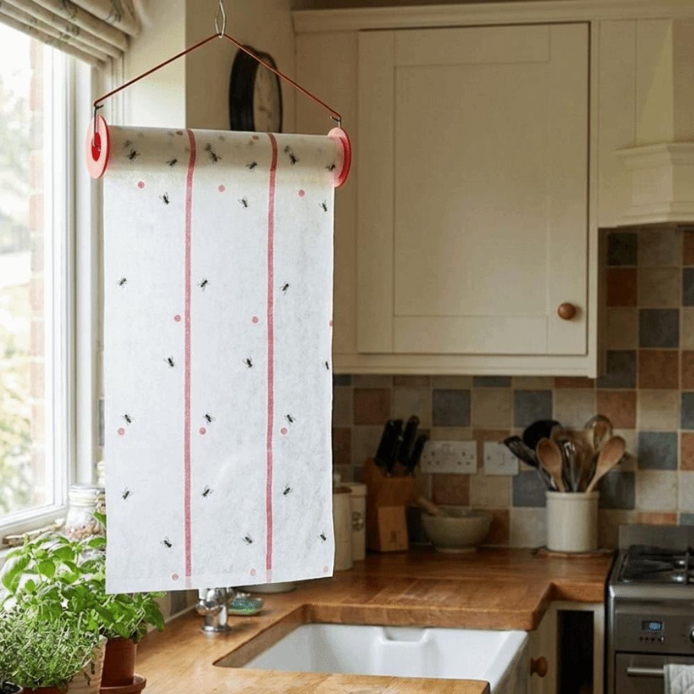 Hanging Fly Sticky Roller Waterproof Fly Roller Practical Fruit Fly Trap Garden