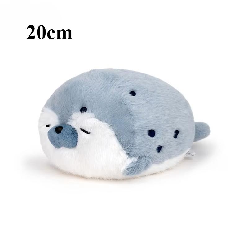 New Seal Plush Toy Soft Pillow Lifelike Stuffed Marine Life Sea Otter Soft Doll Simulation Seal Cushion Christmas Birthday Gift