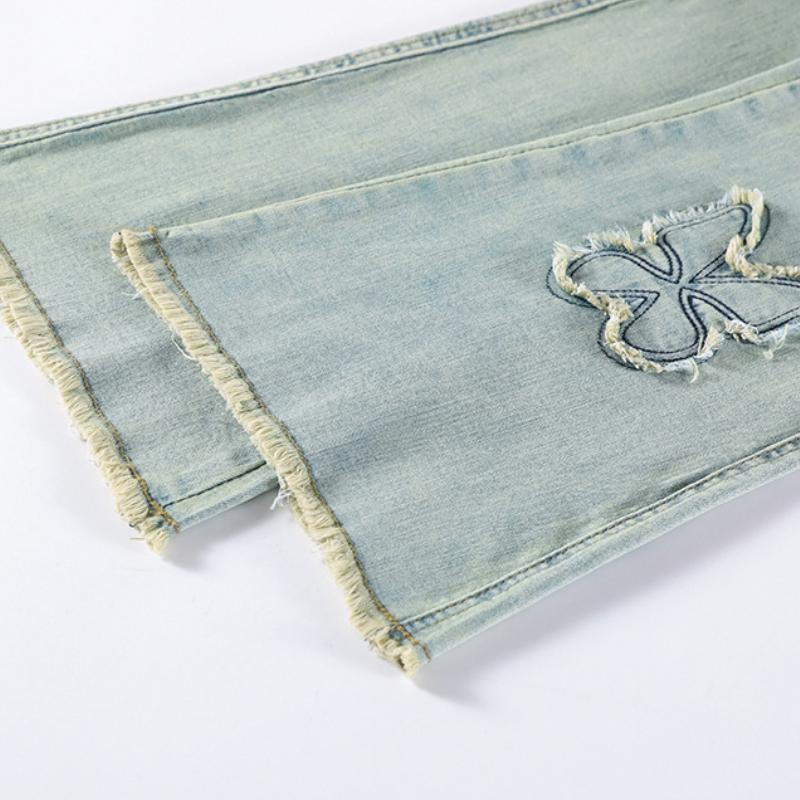 GMXI1A Women's Fashion Casual Solid Color Print High Waist Pants & Capris