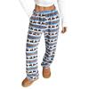Women Pajama Pants Plush Sleep Pants Soft Elastic Waist Pajama Bottoms Patterned Pants With 2 Pockets