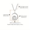 Natural Crystal Stone Inlaid Sun Moon Pendant Amethyst Rose Quartz Classic Charm Necklace Jewelry Necklace Jewelry for Women