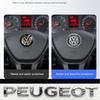 Car Interior Accessories Carbon Fiber Car Steering Wheel Car Decora Sticker For Peugeot/For VW Golf Amarok T5 Phaeton Teramont