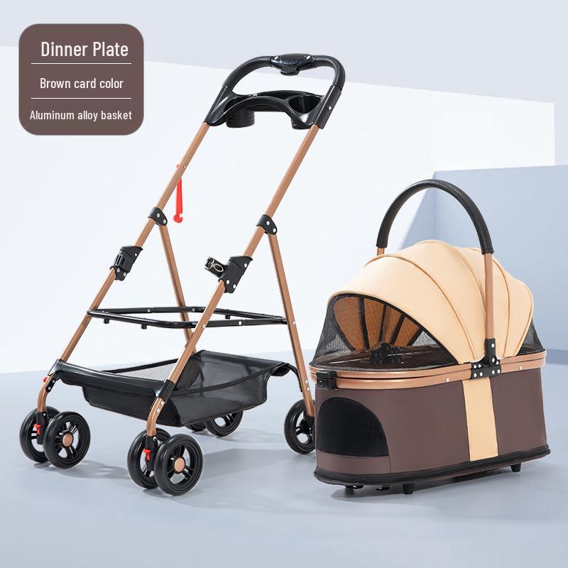 

Легкая складная коляска для домашних животных для кошек и собак Pet Stroller