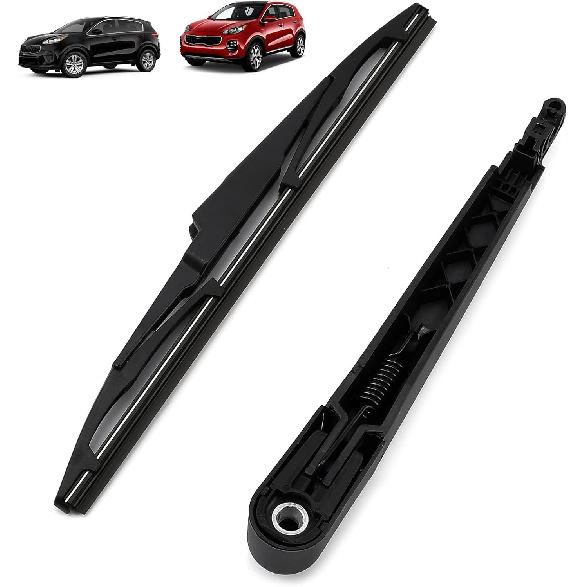 JSCARLIFE Rear Windshield Wiper Blade Arm Set for V-W ID.4 2021 2022 2023 2024, Rear Wiper Arm Blade Set -Original Equipment Replacement