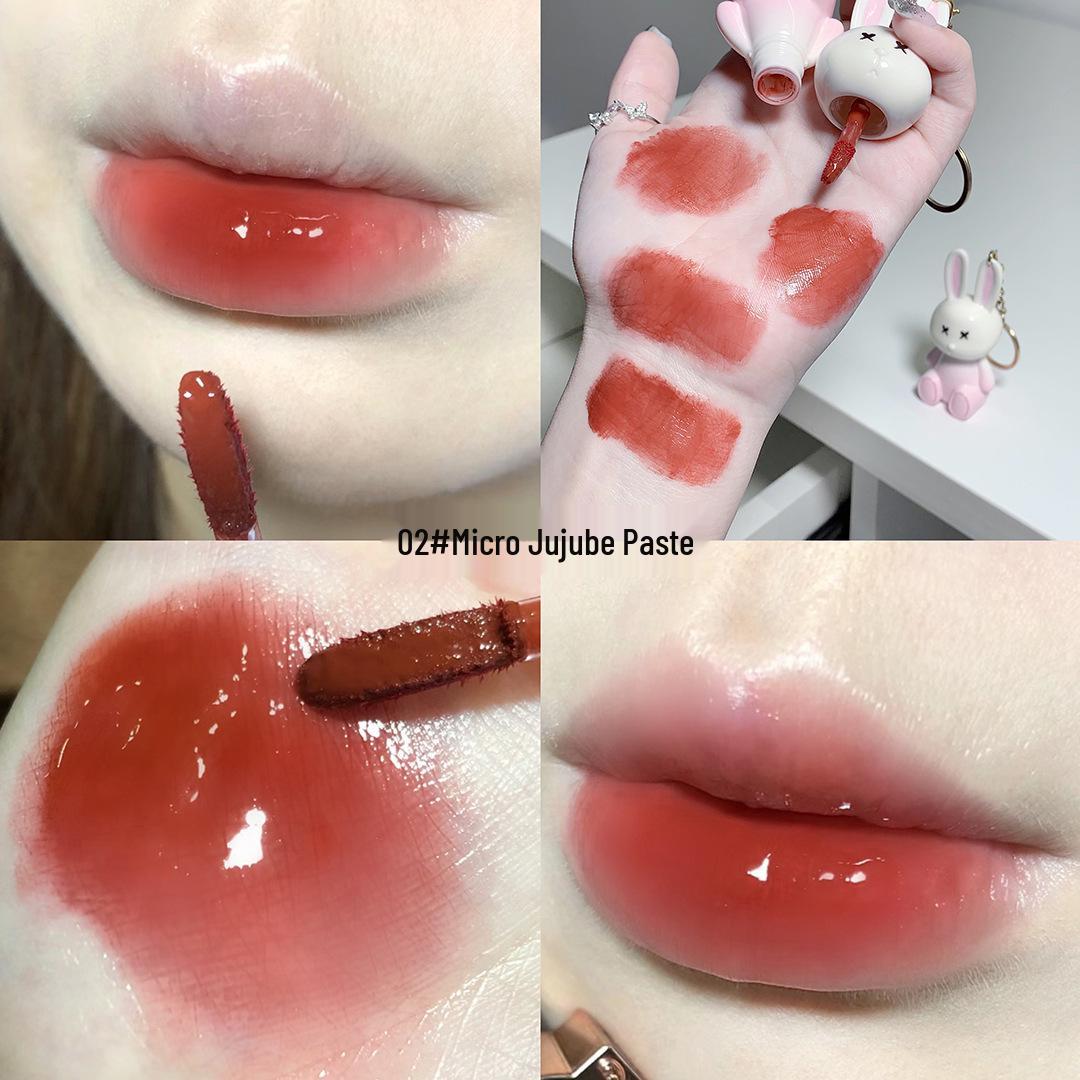 

Gogo & Gege Bear Lip Glaze: Cute Colors, Moisturizing, Non-Stick, Ideal for Students, Whitening Effect. 2g