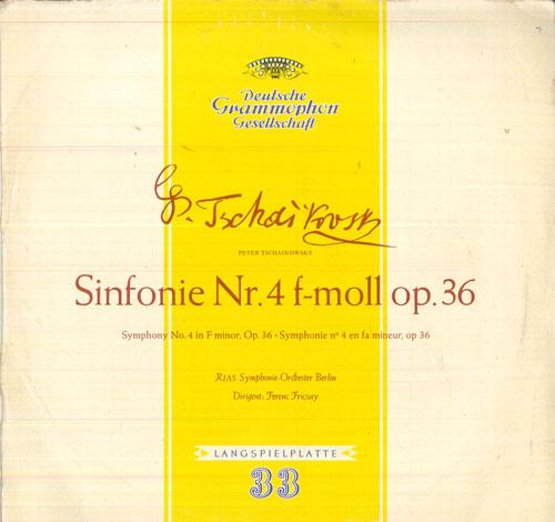 

LP Record FERENC FRICSAY, RIAS SYMPHONIE ORCH - Tschaikowsky Symphonie Nr4 F-moll, LPM18039 DEUTSCHE GRAMMO Germany Classical Used