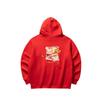 Anta Good Things Happen Series Hooded Pullover Loose Long Sleeve Sweatshirt Men Sweatshirt Deep-Red 152518702-2