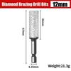 Foret diamanté 6/8/10/12mm Tige hexagonale Ouvre-trou brasé céramique Scie cloche pour granit Carrelage céramique sec