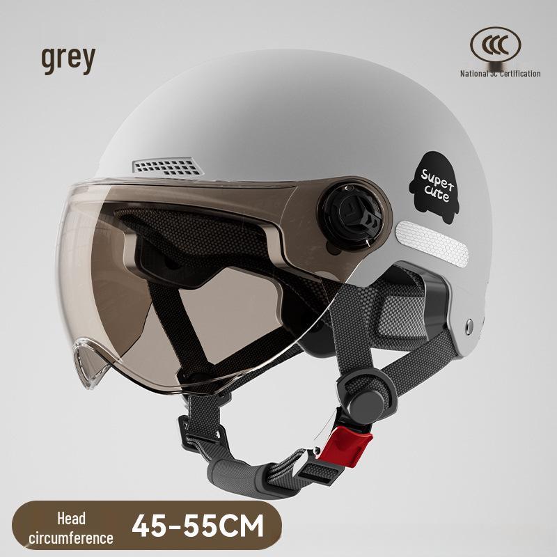 

Unisex Summer Sun Protection Half Helmet for Electric Scooters and Motorcycles - 3C National Standard Certified