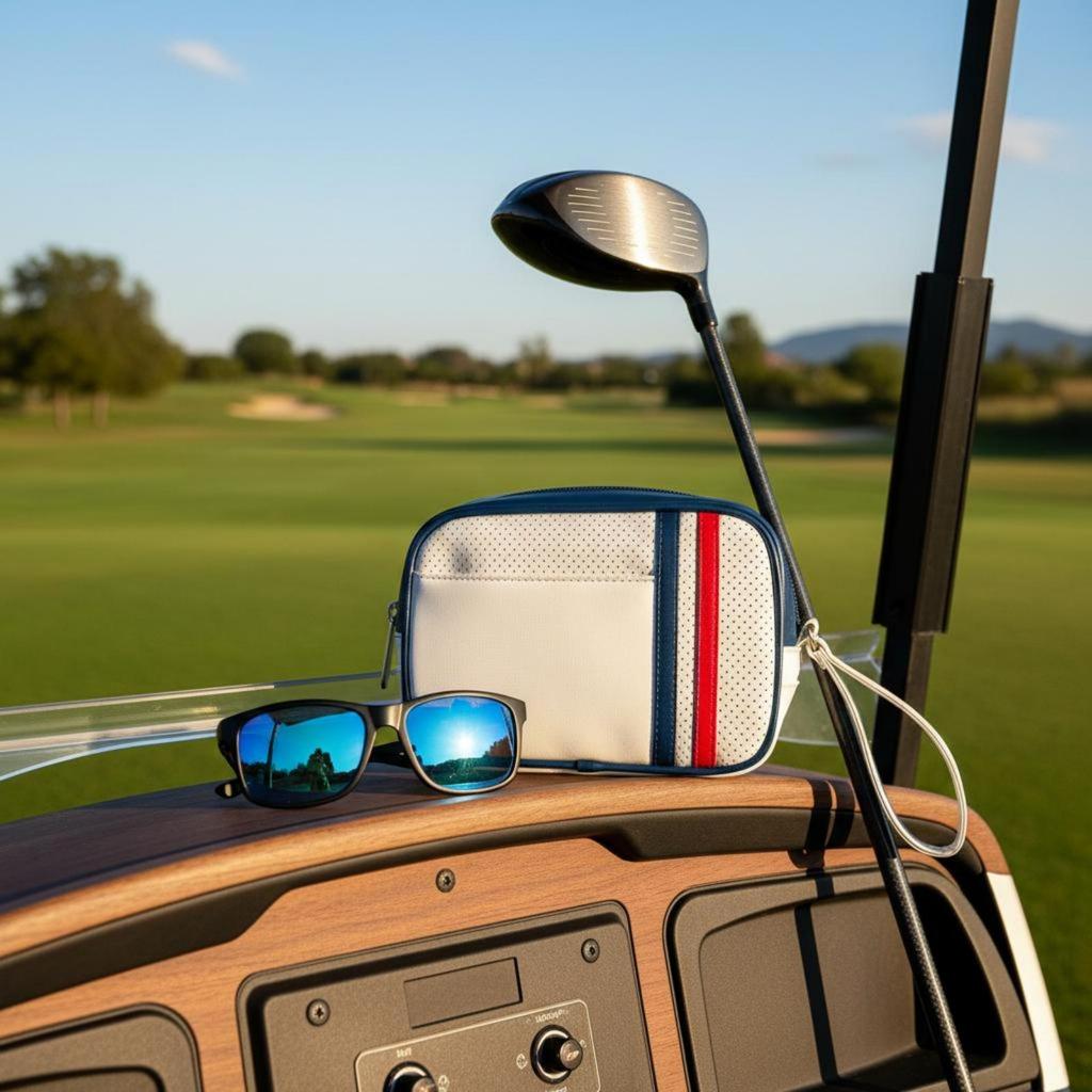 Golf Clutch Bag Lightweight Pouch Zippered for Outdoor