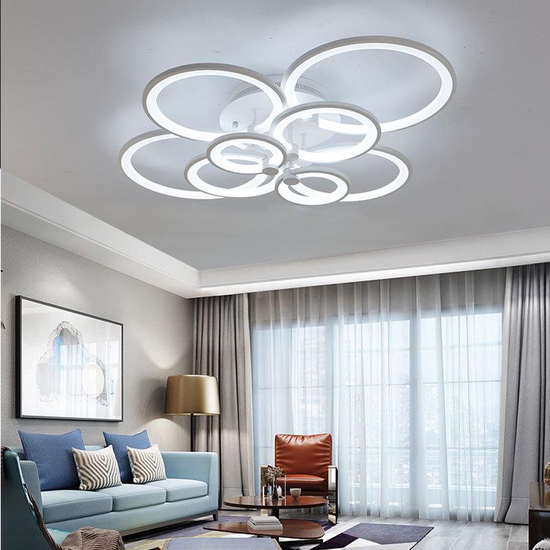 Irregular Shape LED Ceiling Light: Creative Round Fixture for Bedroom & Living Room