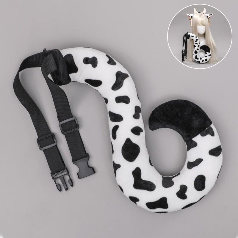 Handmade Cute Cow Ears Headband With Bell Bow Women Girls Cartoon Animal Hair Accessory