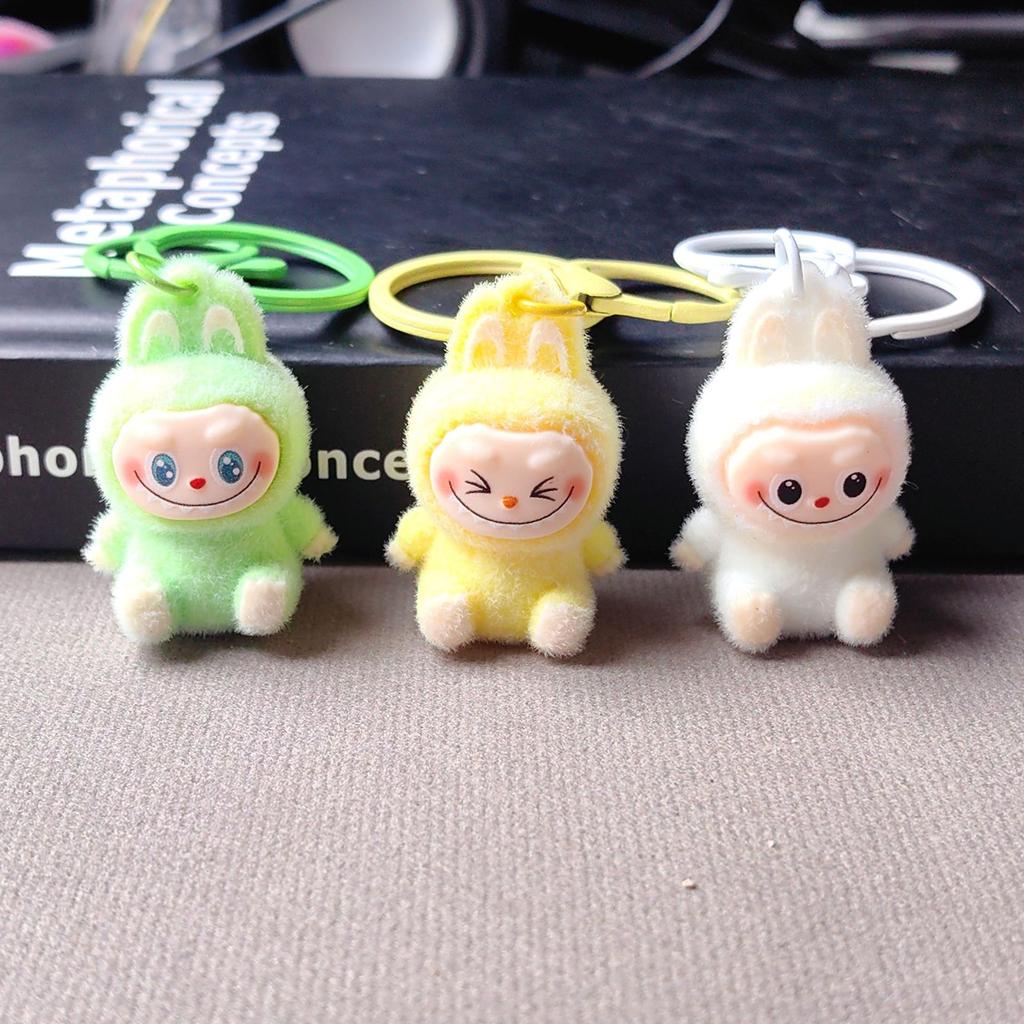 Flocking Mini Baby-free Keychain Vinyl Cute Baby Walking Bag Mobile Phone Pendant Cute Pendant