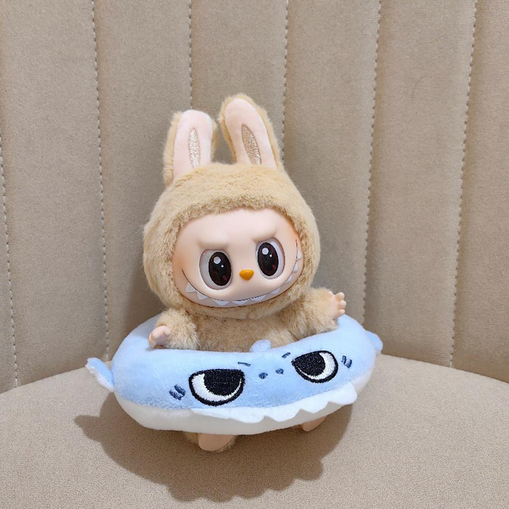 17cm Mini Plush Doll's Clothes Outfit Accessories For 15-17CM Labubu Swimming Ring Accessories Gift