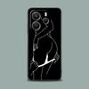 Handyhülle für Xiaomi Redmi 15C 14C 12C 13C 4G Redmi Note 15 14 13 12 11 10 Pro Plus 12S Hülle Sexy Linienkunst Liebhaber Paar Kuss