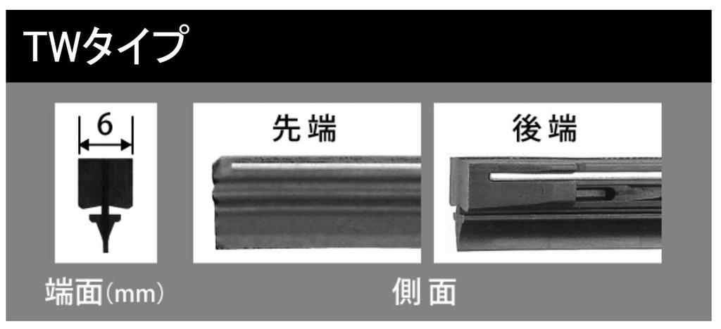 Nwb Graphite Wiper Replacement Rubber, 500mm, TW50GK, 10 per box