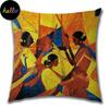 Abstract Painting Africa Cus on Cover African Woman Home Decor Pillow Case Gallery Exotic Ethnic Stye Linen Cus on Cover