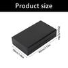 Black Metal Enclosure Box Heat Dissipation Case 80x50x20mm For Wiring Boards And Industrial Automation utilizes Housing