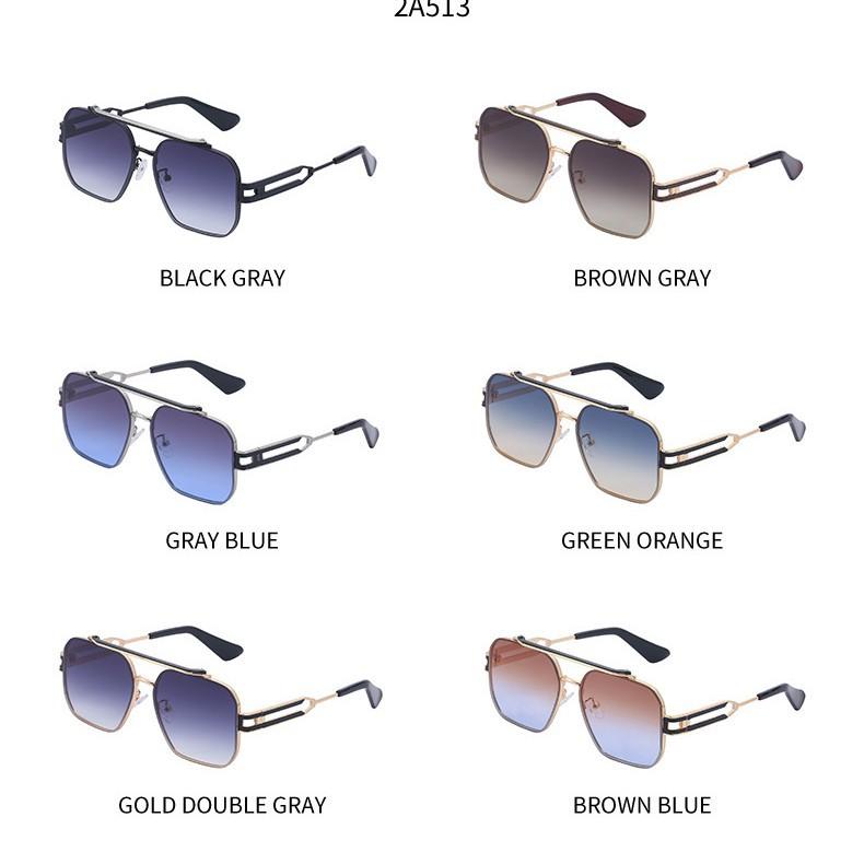Retro Punk Style Sunglasses Men'S Frameless Trimmed Sunglasses Men'S Trendy Sunglasses