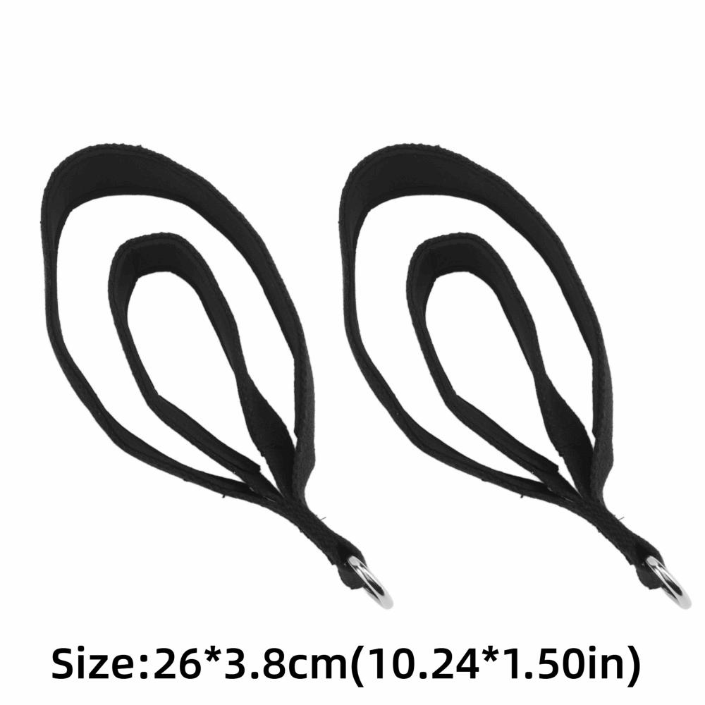 2PCS D-Ring Pilates Double Loop Straps Soft Padded Workout Straps Pilates Straps Yoga Exercise