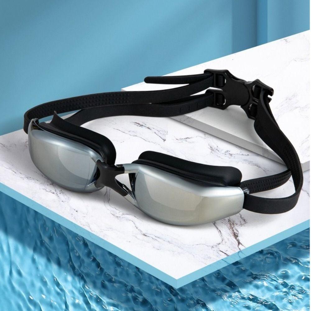 Adjustable Swimming Goggles Waterproof Swimwear Eyewear Outdoor Diving Goggles  Myopia Correction